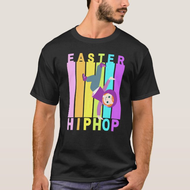 Camiseta Páscoa Hip Hop Dance Love Dab Holiday Funny Kids B (Frente)