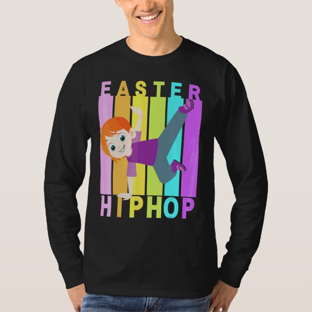 Camiseta Páscoa Hip Hop Dance Love Dab Holiday Funny Kids B (Frente)