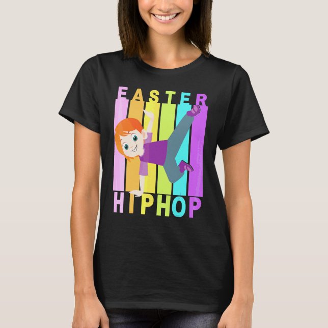 Camiseta Páscoa Hip Hop Dance Love Dab Holiday Funny Kids B (Frente)