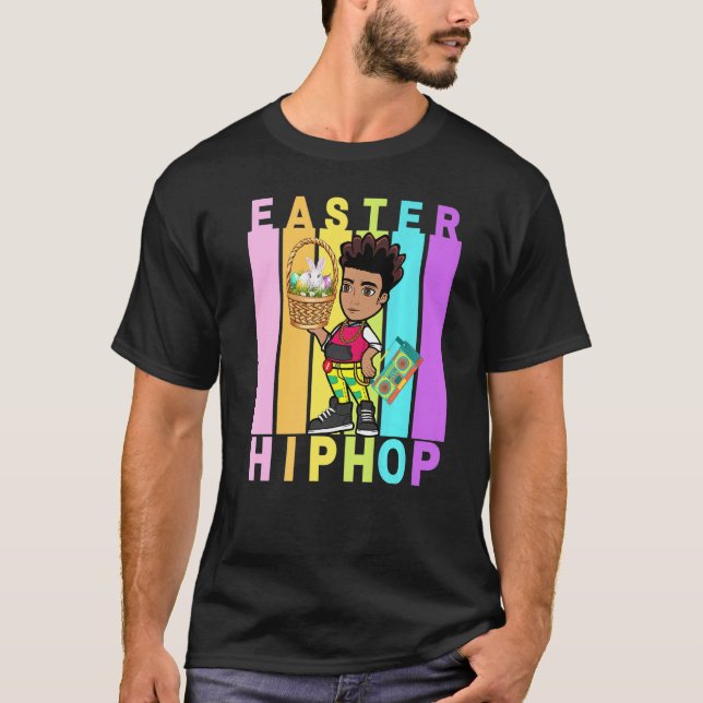 Camiseta Páscoa Hip Hop Dance Love Dab Holiday Funny Kids B (Frente)