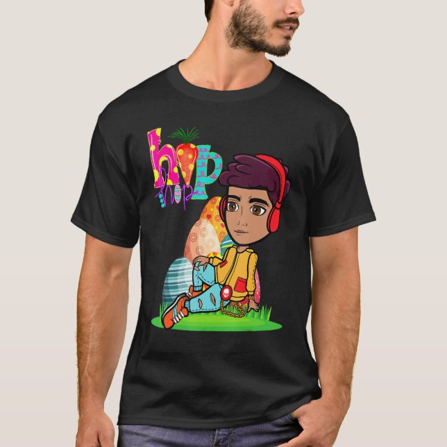 Camiseta Páscoa Hip Hop Dance Love Dab Holiday Kids (Frente)