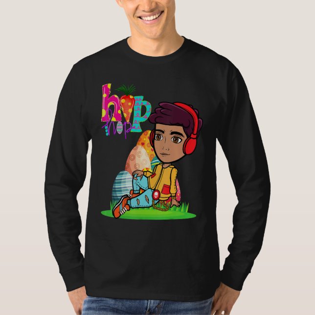 Camiseta Páscoa Hip Hop Dance Love Dab Holiday Kids (Frente)