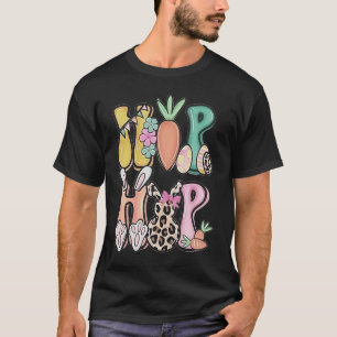 Camiseta Páscoa Hip Hop Mulheres Meninas Leopard Xadrez Imp