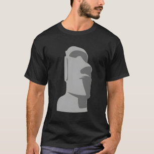 Camiseta Páscoa Ilha de Moai, Havaiana, Cinza Luau