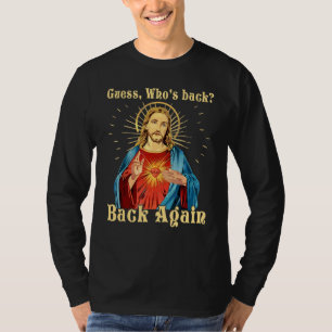 Camiseta Páscoa Jesus Adivinha Whou2019s por trás do Cristo