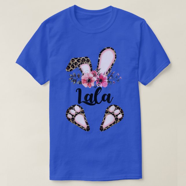 Camiseta Páscoa Lala Bunny T Páscoa A Cabeçalho Corresponde (Frente do Design)