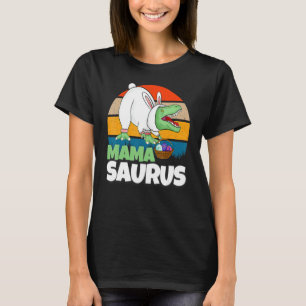 Camiseta Páscoa Mãe Dinossauro Coelhinho De Ovo Coelhinho T