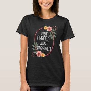 Camiseta Páscoa Não Perfeita Apenas Cristã Perdoada