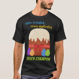 Camiseta Páscoa ortodoxa, campeã em Kulich, campeã