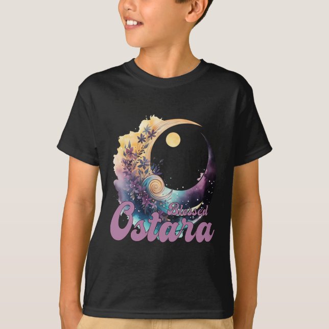 Camiseta Páscoa Ostara Eostre Pagan Witchcraft (Frente)