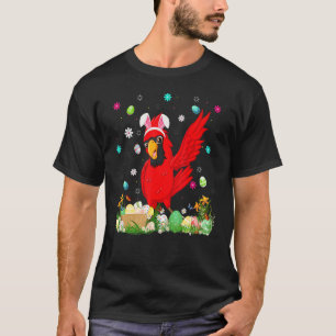 Camiseta Páscoa Ovo Engraçado Páscoa de pássaro cardeal no