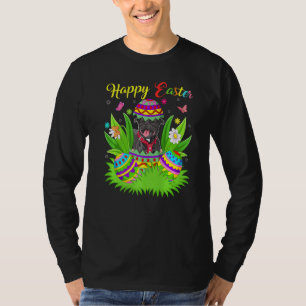 Camiseta Páscoa Ovo Funny Staffordshire Bull Terrier Dog E