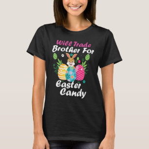 Camiseta Páscoa Pajamas Trocará Irmão Por Páscoa.
