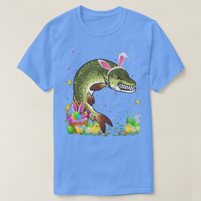 Camiseta Páscoa Peixe-Pique Coelho Ovo Caça Páscoa-Pique So (Frente do Design)