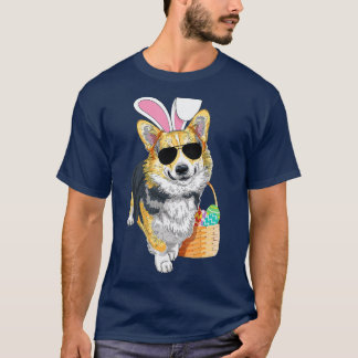 Camiseta Páscoa Preto e Tom do Corgi