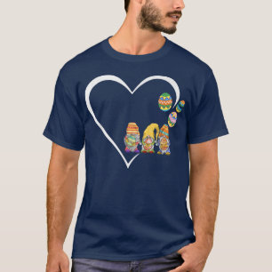 Camiseta Páscoa Primavera Gnomo Caça Ao Ovo E B