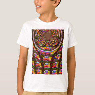 Camiseta Páscoa psicodélica Caleidoscópio Art Impressão