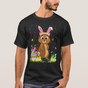 Camiseta Páscoa Quokka Bunny Ovo Caça Quokka Páscoa Sund