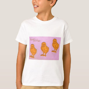 Camiseta Páscoa Saudações Pintinhos Roxo