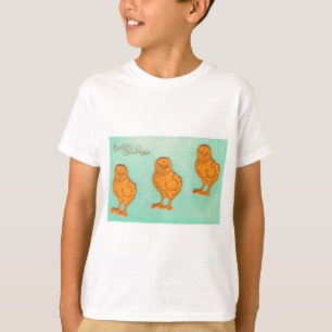 Camiseta Páscoa Saudações Pintinhos Verde