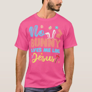 Camiseta Páscoa Sem Coelhinho Me Ama Como Jesus Mulher Reli