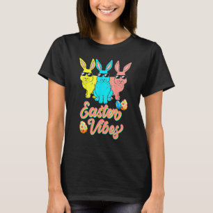 Camiseta Páscoa Vibes Hip Hop Trio Bunnies Primavera Bunny