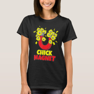 Camiseta Páscoas Mens Pintinho Magnet Pintinhos Amarelos Me