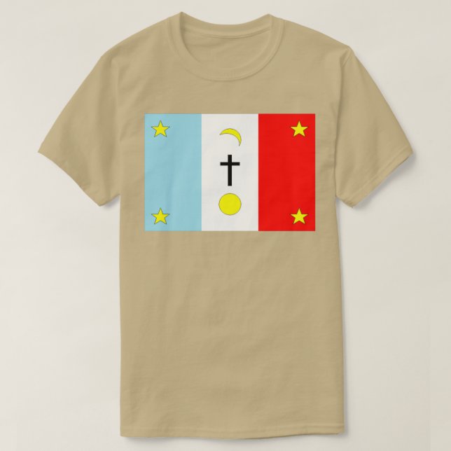 Camiseta Pascua Yaqui Bandeira Tribal  (Frente do Design)