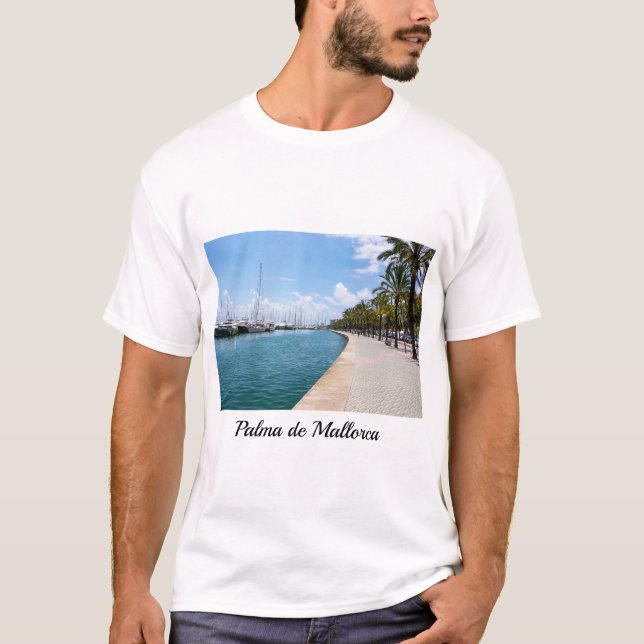 Camiseta Paseo maritimo - Palma de Maiorca, Espanha (Frente)