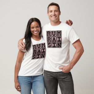 Camiseta Passa de Uva com Rum, Sabor de Sorvete