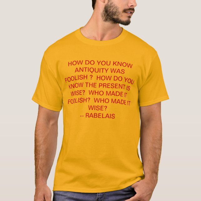 Camiseta passado contra o presente (Frente)