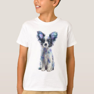 Camiseta Passado Sonhador de Aquarela Pastel Galáxia Papill