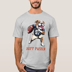 Camiseta Passador Desajeitado Buldogue Engraçado Mariscal d