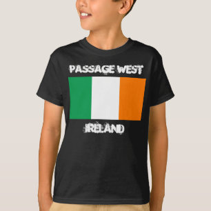 Camiseta Passage West, Irlanda com bandeira irlandesa