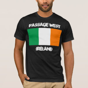 Camiseta Passage West, Irlanda com bandeira irlandesa