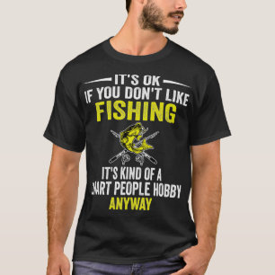 Camiseta Passageiro das Pessoas Inteligente Pescaria Pescar