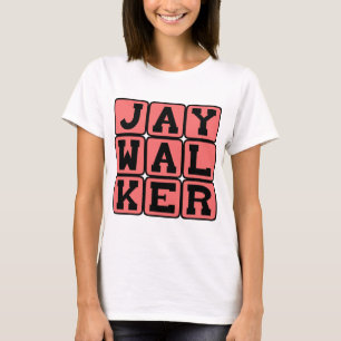 Camiseta Passageiro irregular, travessia ilegal de rua
