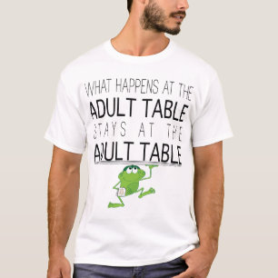 Camiseta Passagem "A Mesa Adulta "Camisa-T básica de homens