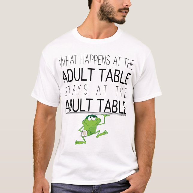 Camiseta Passagem "A Mesa Adulta "Camisa-T básica de homens (Frente)