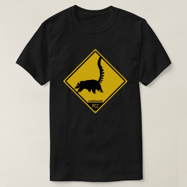 Camiseta Passagem: Coatimundi (Frente do Design)