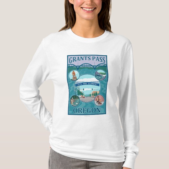 Camiseta Passagem das concessões, poster de viagens de (Frente)