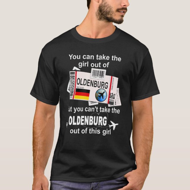 Camiseta Passagem De Embarque De Oldenburg - Rapariga De Ol (Frente)