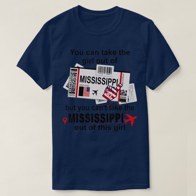 Camiseta Passagem de Embarque no Mississippi (Frente do Design)