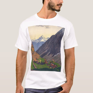 Camiseta Passagem de montanha em Gotthard nos Alpes