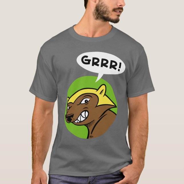 Camiseta Passagem "GRRR dos cervos!" T: Verde (Frente)