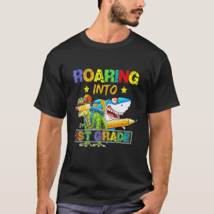Camiseta Passagem Para O Tubarão Dinossauro Da Classe 1rua
