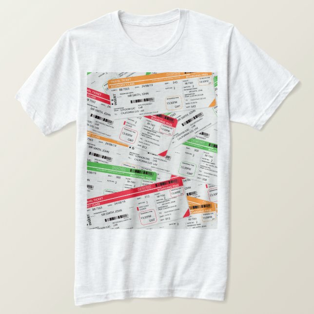 Camiseta Passagens aéreas (Frente do Design)