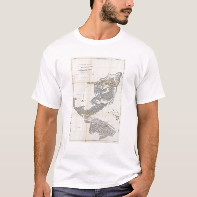 Camiseta Passagens, serra Nevada, escala de costa da (Frente)