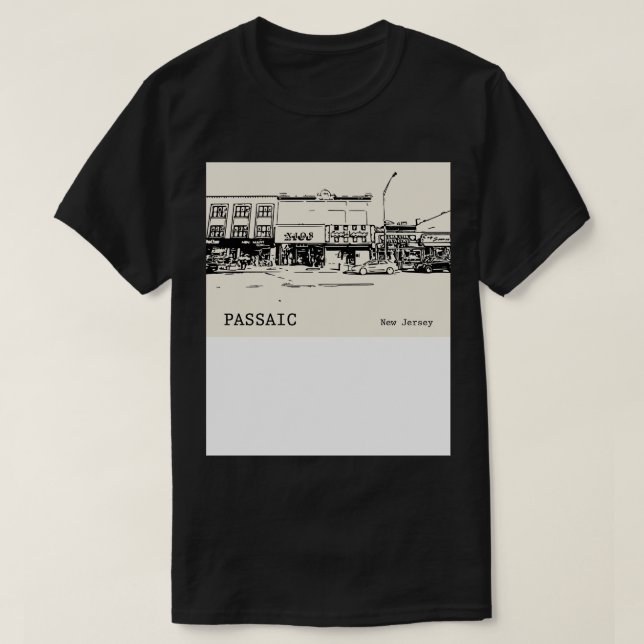 Camiseta Passaic New Jersey 2 (Frente do Design)