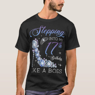 Camiseta Passando Ao 17º Aniversário, Nascer 2003, Oferece 